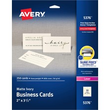 Avery 5376 Rotary & Kartvizit – Kartvizitler (88,9 Mm, 50,8 Mm, 25 Yaprak, 250 Adet (S))