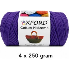 Oxford İplik Cotton Makrome 4'lü Paket NO:1208 Mor