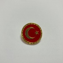 Asyabayrak, Sarı Çerçeveli Türk Bayraklı Yaka Rozeti, Sarıçerçevelirozet