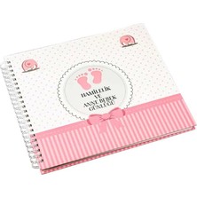 Relavant Hamilelik ve Anne &amp; Bebek Günlüğü &amp; Hamile Anı Defteri &amp; Bebek Anı Defteri Mavi Anı Ajandası (Pembe)