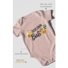 Morivo Kids Dedesinin Balı Kısa Kollu Bebek Body %100 Pamuk