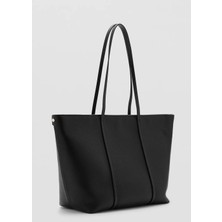 Mango Çift Saplı Shopper Çanta