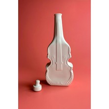 Ceramingo Keman Şişe - Ham Seramik Bisküvi 28 cm (4 Adet)