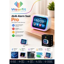 Tastech TF36PRO Yapay Zeka Etkili Hoparlör Eş Zamanlı Çeviri Rgb Dijital Saat Alarm Masa Saati Hava Durumu Fotoğraf Çerçevesi Akıllı Ev Kablosuz Ses Kontrollü Hoparlör