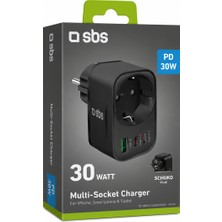 Sbs Usb-A & Usb-C 30W Çoklu Giriş Hızlı Şarj Cihazı