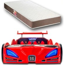İnegöl'den Eve Bugattı - Arabalı Yatak, Araba Yatak, Full Işıklı, Kumandalı, Sesli, - 90 x 1.90 cm Yataklı