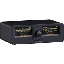 Fosi Audio LC30 Audio Selector Switch For Amplifiers / Speakers Black Vu-Meter | Black