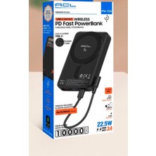 Acl PW154 22.5W Kablosuz Manyetik Poverbank 10,000MAH Pd Hızlı Şarj Dahili - 1 PW154 22.5W Kablosuz Manyetik