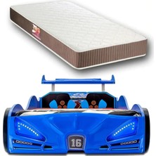 İnegöl'den Eve Bugattı - Arabalı Yatak, Araba Yatak, Full Işıklı, Kumandalı, Sesli, - 90 x 1.90 cm Yataklı