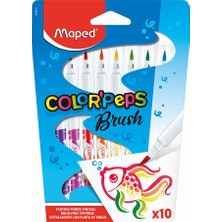 Maped Color'peps Brush Fırça Uçlu Keçeli Kalem 10'lu (848010)