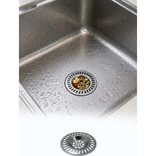 Omilife Paslanmaz Çelik Lavabo Gider Süzgeci Evye Süzgeci Kıl Saç Yemek Artığı Tutucu