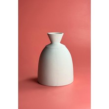Ceramingo Çan Vazo Ham Seramik Bisküvi 21 cm 1 Adet