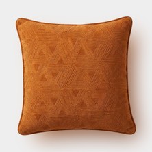 Lidoma Home "vertex" Dokulu Kırlent Kılıfı 45X45 - Kiremit