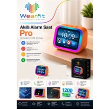 Tastech TF36PRO Yapay Zeka Etkili Hoparlör Eş Zamanlı Çeviri Rgb Dijital Saat Alarm Masa Saati Hava Durumu Fotoğraf Çerçevesi Akıllı Ev Kablosuz Ses Kontrollü Hoparlör