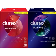 Durex Yakın Hisset ve Maraton Geciktiricili Prezervatif