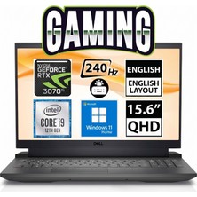 Dell G15 Se 5521 I9-12900H 16GB 1tb SSD RTX3070TI 15.6" 240Hz W11P 4 Zone Rgb Eng Klavye