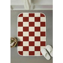 Zevahir Mobilya Dekorasyon Modern Kaymaz Taban Banyo Paspası 60X40 cm - Lavabo, Duş, Klozet Önü ve Abdest Için Yumuşak Dokulu Çok Amaçlı Paspas