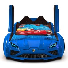 İnegöl'den Eve Supercarbeds - Rs - Bmw - Arabalı Yatak Araba Yatak - Extreme - Kapıları Yukarı Açılır - Mavi