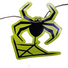 Marsilyan Mey Ithalat® Örümcek Şekilli Asmalı Halloween Flama Banner Afiş 2 Metre