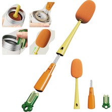 Aee® 3'lü Biberon Temizleme Fırçası Seti Termos Kettle Sürahi Kavanoz Matara Süngeri Biberon