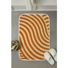 Zevahir Mobilya Dekorasyon Modern Kaymaz Taban Banyo Paspası 60X40 cm - Lavabo, Duş, Klozet Önü ve Abdest Için Yumuşak Dokulu Çok Amaçlı Paspas