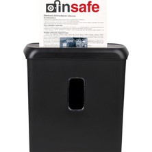 Baove PS610 Evrak Imha Makinesi ve Kağıt Kesme - CD - Kredi Kartı Imha Makinesi - Çapraz Kesim - 11LITRE