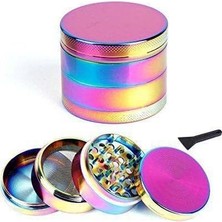 Valkyrie 40 mm 4 Katmanlı Renkli Çinko Alaşım Herbal Grinder Baharat Bitki Ot Tütün Öğütücü