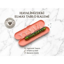 İğne İzi Taşlı Pano Işleme Kalemi Seti Diamond Painting Kalemi 6 Farklı Uçlu Taş Dizme Kalemi Taşıma Kutulu - Çift Taraflı Taş Işleme Kalemi