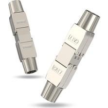 Mucize Vcelınk Aletsiz RJ45 Konektör, Cat7 RJ45 Bağlayıcı, CAT7/CAT6A/CAT6 Ethernet Kabloları Için Korumalı, Gümüş Renkli Ağ Adaptörü