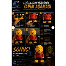  galatasaray aslan figür / 12 cm /lion / maskot hediye/ultraslan taraftar