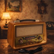 Empressco Büyük Boy Bluetooth USB Radyo, Retro Tasarım ve Yüksek Ses Kalitesi