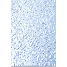 Sizzix 3-D Dokulu Impressions Kabartma Lacey Kath Breen'den 665324, Çok Renkli, Tek Beden