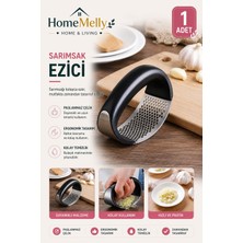 Btm Home Pratik Sarımsak Ezici - Kolay Kullanımlı Sarımsak Rendeleyici, Paslanmaz Çelik, Mutfak Aksesuarı
