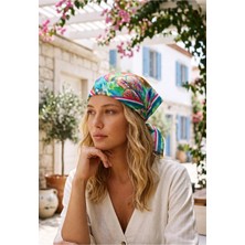 Tua İpek Yaz Rüyası Desen 70*70CM Bandana/fular