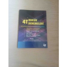 4 T Hukuk Denemeleri  2020 Basim 220 Sayfa Yeni Kondisyonda