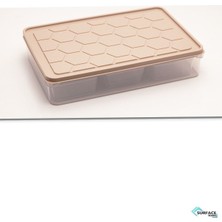 Empressco 16 Parça Çok Bölmeli Soft Bej Saklama Seti, Kahvaltılık Düzeni