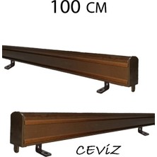 Perdemix Dekoratif Perde Ray Kornişi Alüminyum 2 Kanallı 3 cm  Metal Ayaklı