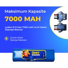 Ümit Maker Lydsto S1 D Max 7000 Mah 14.4V Robot Süpürge Batarya