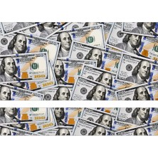 Oem Dolar Banknot Tasarımlı 2'li Torpido ve Pandizot Koruyucu Havlu Seti