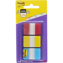 Post-It 686-RYB Sert Seperatör Dosyalama Için Ideal, Sert Polyester Indeks Kırmızı, Sarı, Mavi Kırmızı