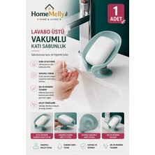 Btm Home Su Tutmayan Vantuzlu Giderli Sabunluk | Tezgah Üstü Katı Sabunluk – Banyo & Mutfak Uyumlu