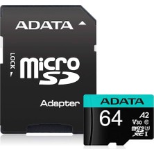 Adata Premier Pro 64GB Micro Sdxc/sdhc U3/V30S AUSDX64GUI3V30SA2-RA1