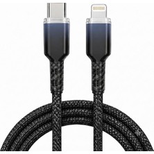 Teknofone Flexlink 27W Type-C To Lightning Koruyucu Uçlu Örgülü Hızlı Şarj ve Data Kablosu | 1 Metre | iPhone 11, 12, 13 ve 14 Serileri ile Uyumlu