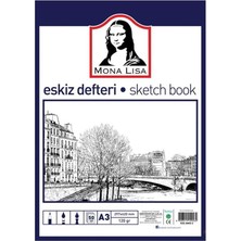Eskiz Defteri A-3 Dokulu Kağıt Kara Kalem Çalışma Defteri 50 Yaprak 120 gr 29,7X42 cm 1 Paket Südor