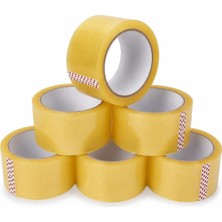 Odta 6 Adet Koli Bandı 45MM x 100 Metre - Güçlü Yapışkanlı Şeffaf Ambalaj Bandı, Karton Kutu Paketleme ve Taşıma Için Dayanıklı Bant