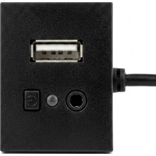 Mucize Universal Uab Aux Giriş Adaptörü Kablo USB Arayüz Soket Düğmesi