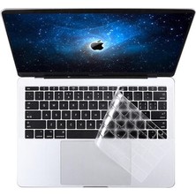 Lyon Tech Apple MacBook Pro 15" 2017 A1707 / MacBook Pro 13" Touch Bar A1706 Klavye Koruyucu Zore Şeffaf Silikon Ped Ince Esnek Koruyucu