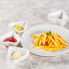 Porsima Bone 15689 6lı Kalpli Sunumluk Kase Mini Çerezlik Şekerlik Reçellik Sosluk Çerezlik Kase Seti