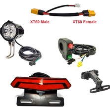 Ata Eparts Elektrikli Bisiklet Scooter Far Korna Stop Sinyal Düğme Seti E Bike E Scooter 24V-60V