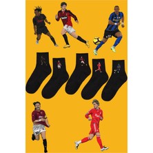 Rabona Fashion Dünya Futbolunun Efsaneleri 5'li Taraftar Çorabı
